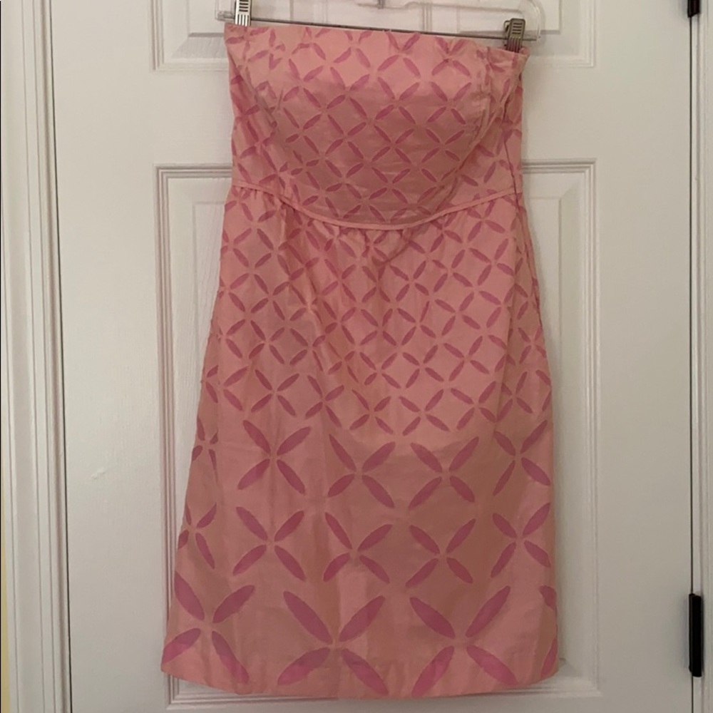 J. Crew Strapless Pink Dress Size 0